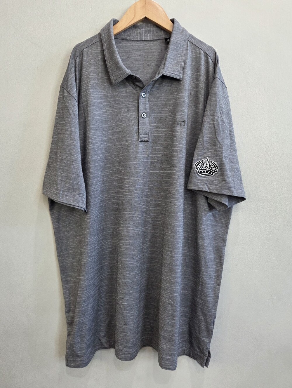 Travis Mathew LA Kings Gray Performance Golf Polo Shirt Men's Size XXL